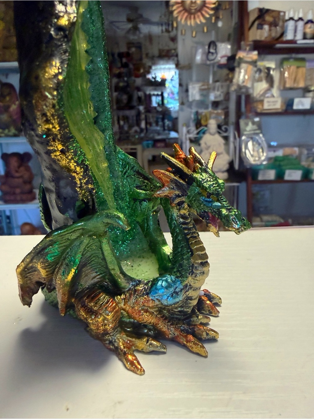 Green Dragon Standing
Incense Burner